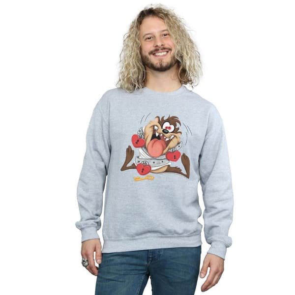 Looney Tunes Mens Taz Valentine´s Day Madly In Love Sweatshirt