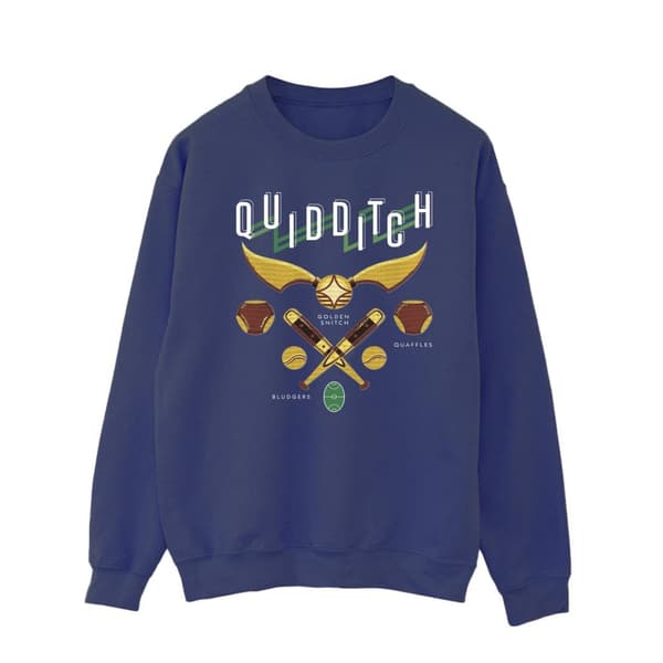 Harry Potter Mens Quidditch Bludgers Quaffles Sweatshirt Navy Blue M