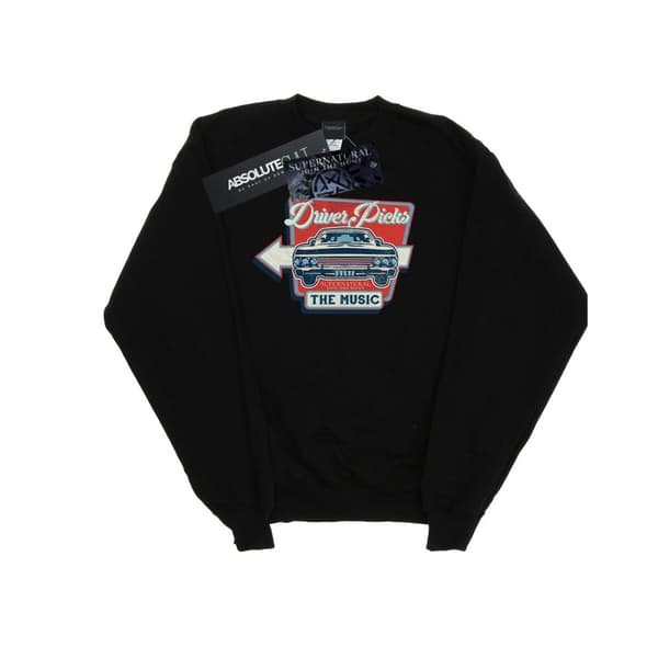 Supernatural Mens Driver Picks The Music Sweatshirt