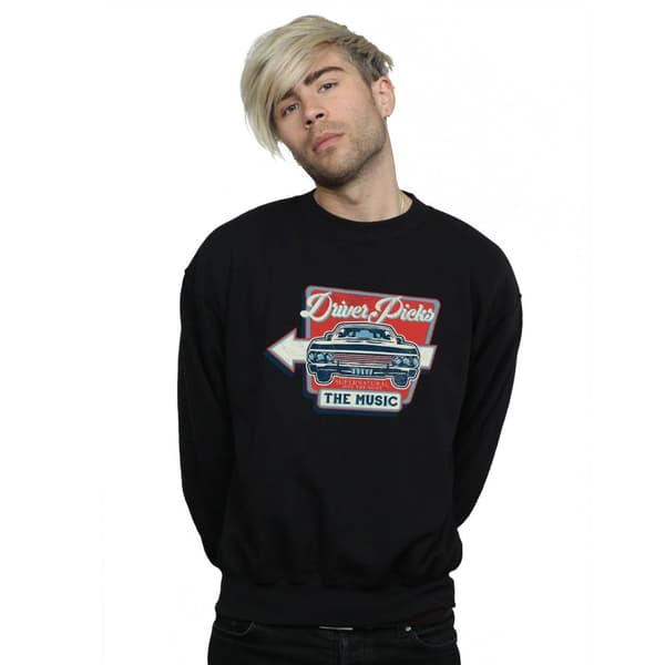 Supernatural Mens Driver Picks The Music Sweatshirt