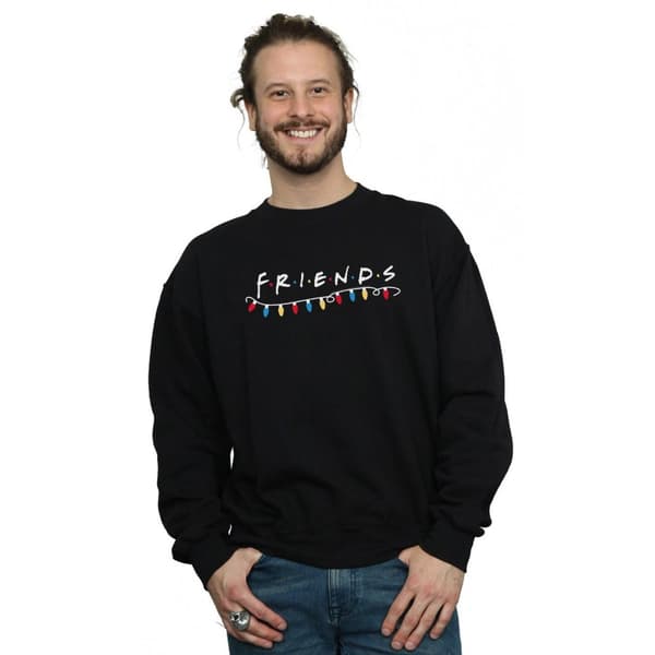 Friends Mens Christmas Lights Sweatshirt