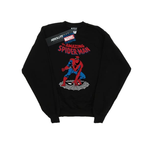 Marvel Mens The Amazing Spider-Man Sweatshirt Black L