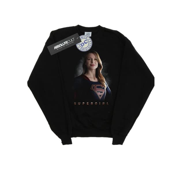 DC Comics Mens Supergirl TV Series Kara Pose Sweatshirt Black XL