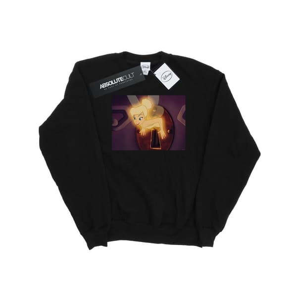 Disney Mens Tinker Bell Lock Squeeze Sweatshirt Black L