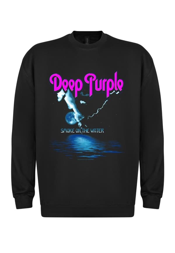Deep Purple Deep Purple - Smoke On The Water Classic Tröja/ Sweatshirt Svart Ex Large
