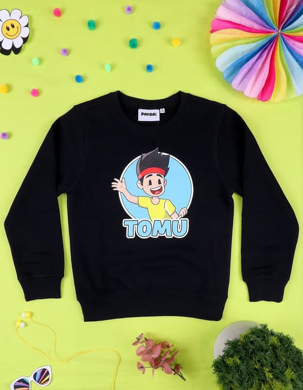 Tomu sweatshirt Svart 130/140