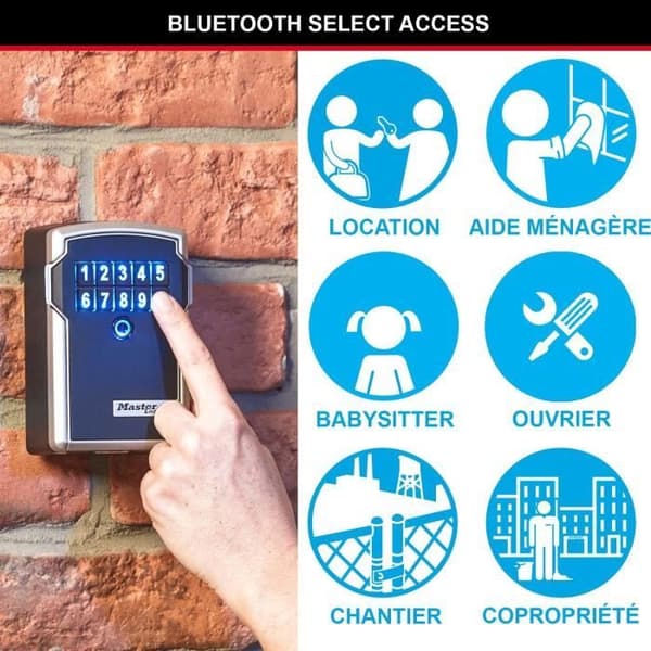 MASTER LOCK Säker Bluetooth-nyckellåda - L-storlek - Ansluten nyckellåda