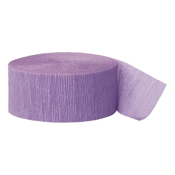 Unique Party Crepe Streamer Roll (81ft) Lavender One Size