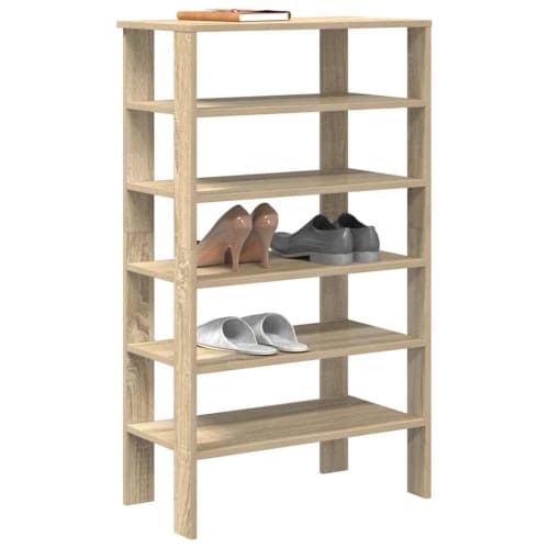 Skohylla sonoma-ek 61x32x105 cm konstruerat trä