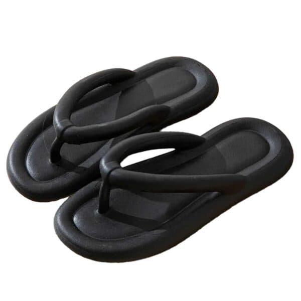 Moln Flip Flops Mjuka Tofflor Cloud Svart 38-39