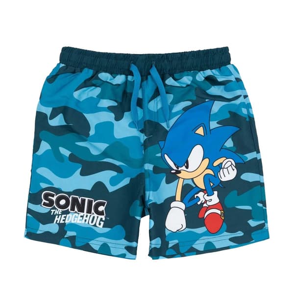 Sonic The Hedgehog Badeshorts til drenge Blue 7-8 Years