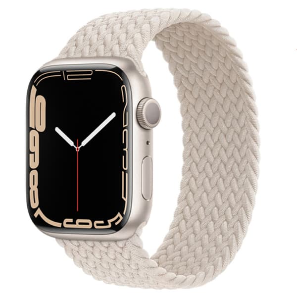 Elastiskt Armband för Apple Watch 38mm/40mm/41mm Grå M Elastiskt Armband för Apple Watch 38mm/40mm/41mm Grå M