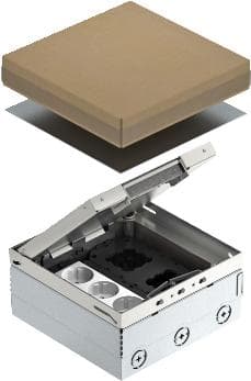 OBO Bettermann UDHOME4 2V V-stikdåse type C (Eurostik) rustfrit stål (7427200)