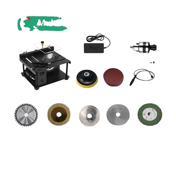 Mini Bordrundsav 24V, Høj Motorhastighed 10000 RPM, Justerbar Vinkelskæring 0-90 Grader,Opgradering