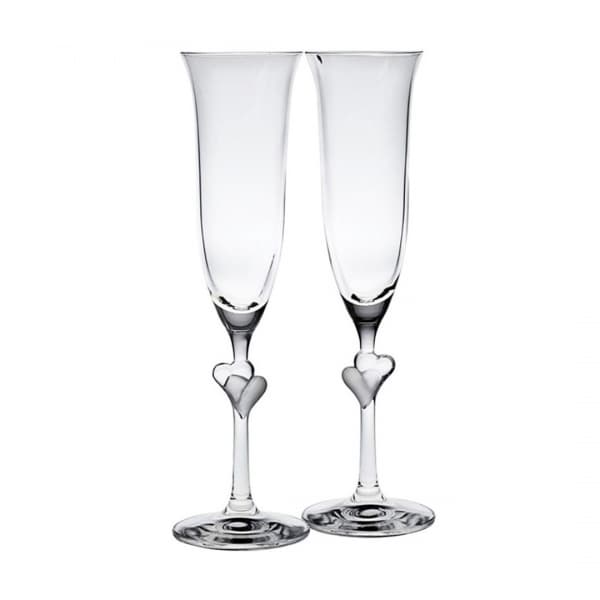 L'amour Sweethearts Satin Champagne glass 17cl 2-pack - Stölzle