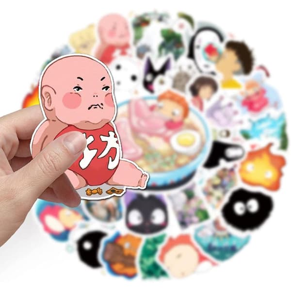 100x Klistremerker - japansk anime