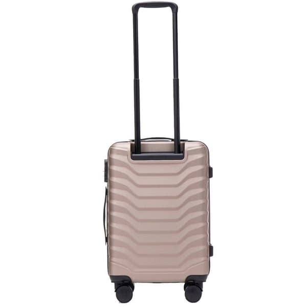 WINGS Hard Kabinekuffert 38L, Champagne, 4 Hjul, ABS Materiale