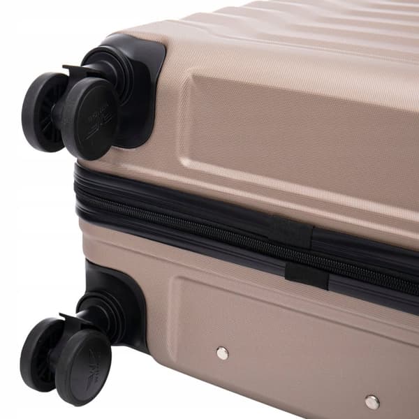 WINGS Hard Kabinekuffert 38L, Champagne, 4 Hjul, ABS Materiale