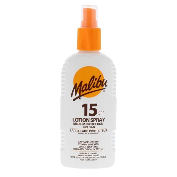 Malibu Lotion Spray SPF15 200ml Malibu Lotion Spray SPF15 200ml