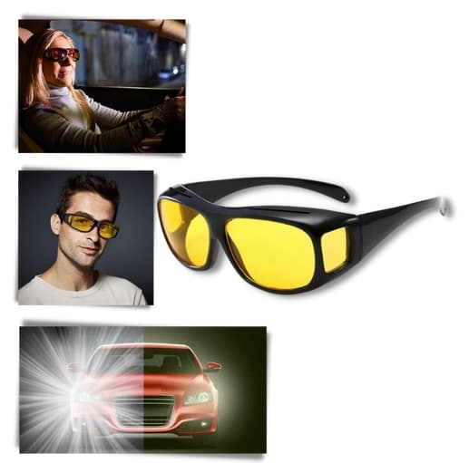Mørke briller til kørsel - Night Vision Glasses Night vision UV400 protection - Solbriller