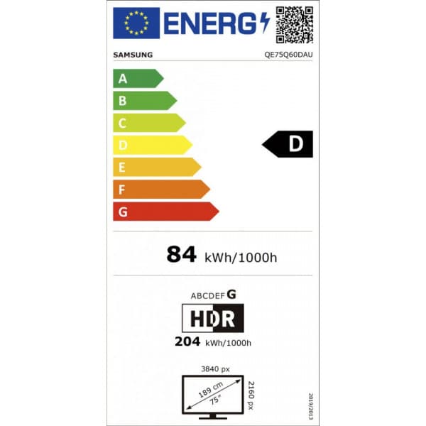 Samsung 75" Q60D – 4K QLED TV