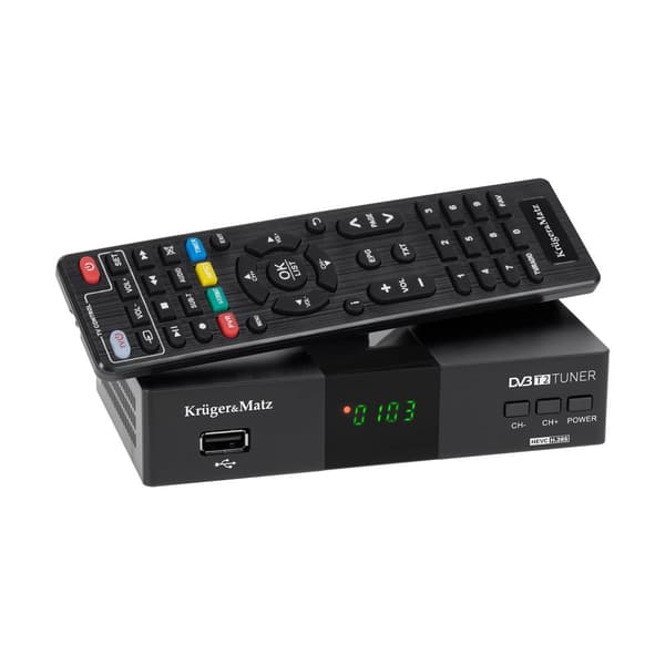 DVB-T2 H.265 HEVC-viritin Kruger&Matz