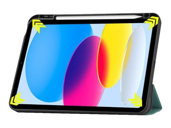 CoreParts - Vikbart fodral för surfplatta - tri-fold caster, built-in S Pen holder, auto-wake function - polyuretanläder, termoplastisk polyuretan (T