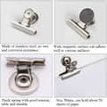 Pikkukuva 3 / 5: 10-Pack Bulldog Clip / Klämma i Stål med Magnet