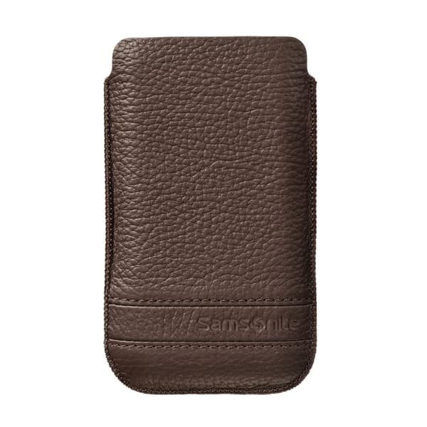 SAMSONITE Kännykkälaukku Classic Nahka XL Ruskea
