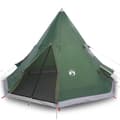 Miniatyrbilde 2 av 11: vidaXL Campingtelt tipi 4 personer grønn vanntett