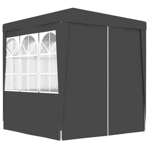 vidaXL Ammattilaisten juhlateltta sivuseinillä 2x2m antrasiitti 90g/m² -  Katokset & huvimajat