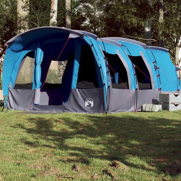 vidaXL 8-personers campingtelt vandtæt blå