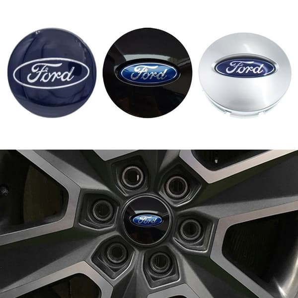 4-Kpl - Ford Keskimerkki - Auto 54mm - Silver