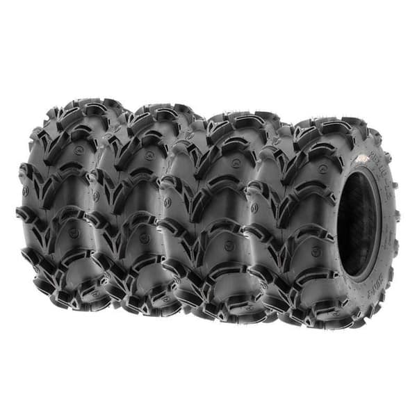 Sun-f Atv Rengas A-050 Tl 65j Hopeinen 27 X 10 / R12