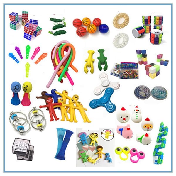 50 stk Fidget Pop it legetøjspakke til børn og voksne