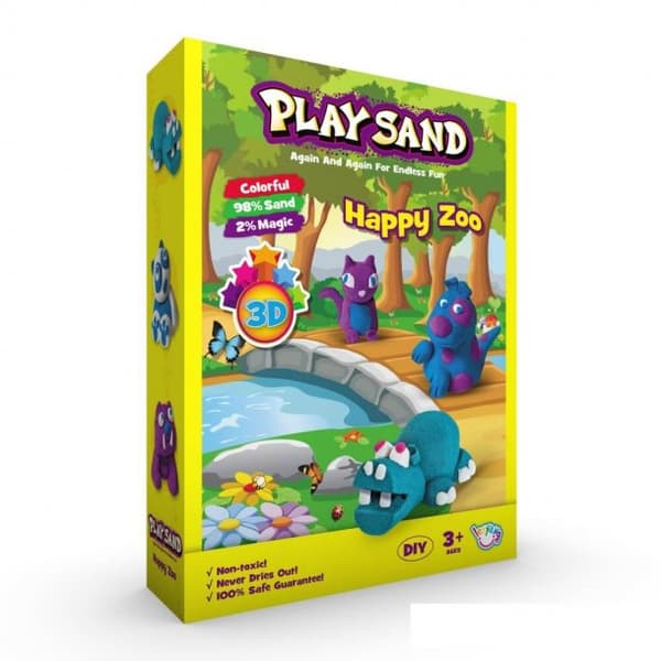 Kinetic play sand, Happy zoo Kinetic play sand, Happy zoo