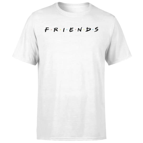 Friends Unisex T-shirt til voksne White XXL Friends Unisex T-shirt til voksne White XXL