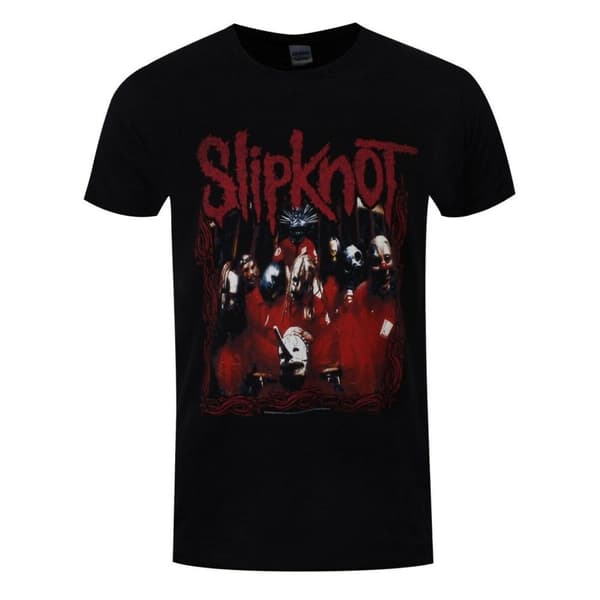Slipknot Unisex T-shirt med bandramme til voksne Black 4XL Slipknot Unisex T-shirt med bandramme til voksne Black 4XL