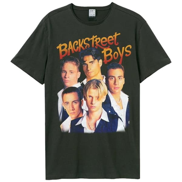 Amplified Unisex Adult Early Days Backstreet Boys T-Shirt Charcoal 3XL