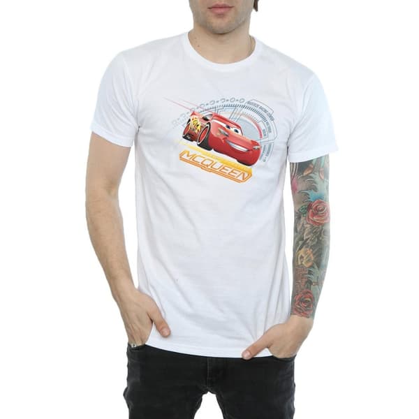 Cars Mens Lightning McQueen Cotton T-Shirt