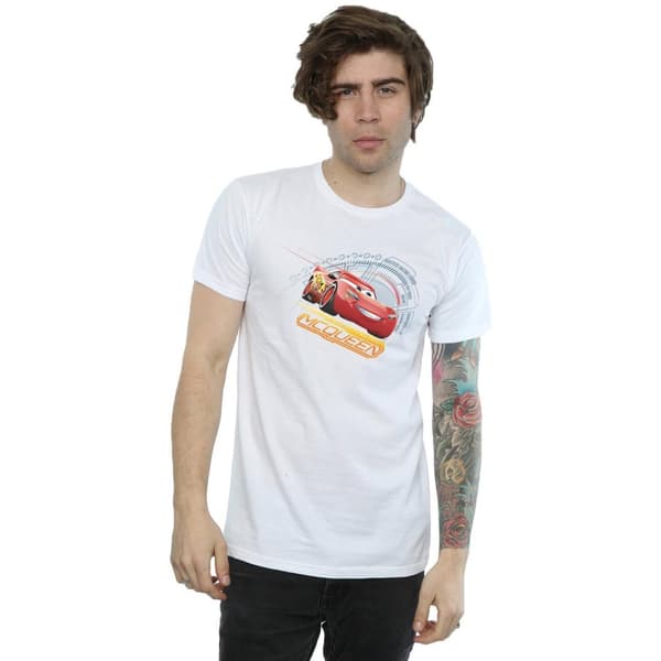 Cars Mens Lightning McQueen Cotton T-Shirt