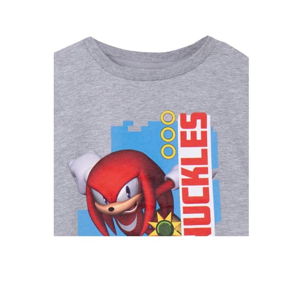 Sonic The Hedgehog Childrens/Kids Knuckles Short-Sleeved T-Shirt