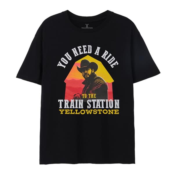Yellowstone Mens Need A Ride T-Shirt Black XL Yellowstone Mens Need A Ride T-Shirt Black XL