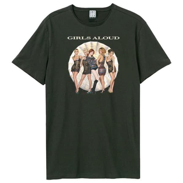Amplified Unisex Adult Solar Photo Girls Aloud T-Shirt Charcoal XXL