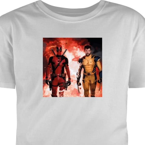 T-skjorte for Barn | Klassisk Barn-T-skjorte Wolverine Deadpoo