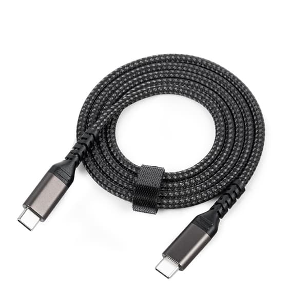 INF USB-C-USB-C-kaapeli 5A/20V PD 100W Musta 2 m INF USB-C-USB-C-kaapeli 5A/20V PD 100W Musta 2 m