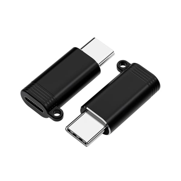 USB til USB C-adapter, Type C-kabelomformer Sort