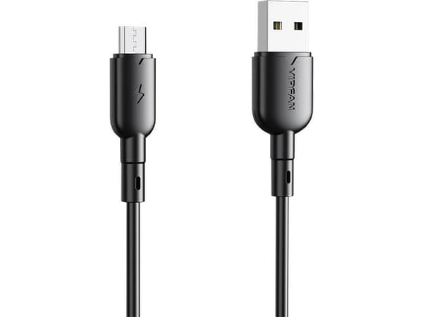 Vipfan USB Cable Vipfan Colorful X11 USB to Micro USB Cable 3A 1m (Black)