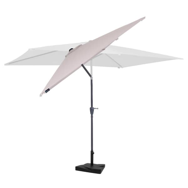 VONROC Premium Parasoll Rapallo 200x300 cm – Vinklingsbar, UV-skydd UPF 50+, Inkl. 20kg Parasollfot & Överdrag