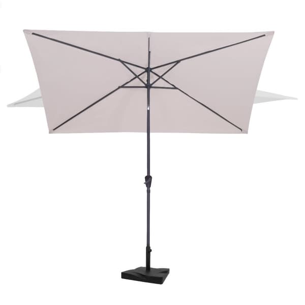 VONROC Premium Parasoll Rapallo 200x300 cm – Vinklingsbar, UV-skydd UPF 50+, Inkl. 20kg Parasollfot & Överdrag